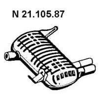 Слика на краен издувен лонец EBERSPACHER 21.105.87 за BMW 3 Coupe E92 325 i - 211 коњи бензин