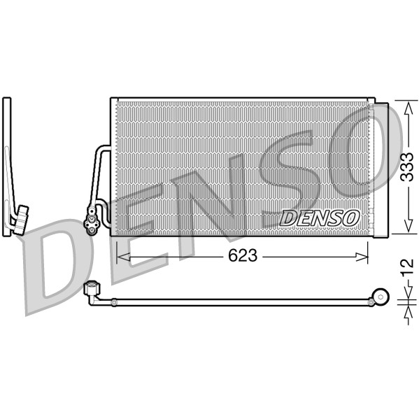 Слика на Ладник за клима DENSO DCN05102 за Mini (R56) Hatchback Cooper - 122 коњи бензин