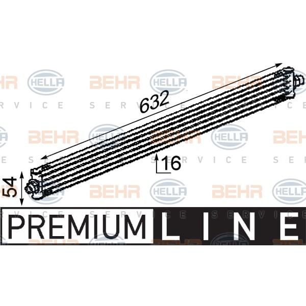 Слика на ладник за масло, автоматски менувач BEHR HELLA SERVICE PREMIUM LINE 8MO 376 722-311 за Mercedes Viano (w639) 3.7 - 231 коњи бензин