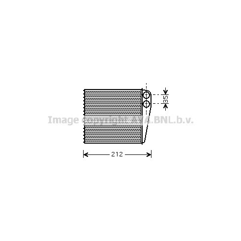 Слика на Ладник за парно AVA QUALITY COOLING DNA6256 за Renault Modus 1.2 (JP0C, JP0K, FP0C, FP0K, FP0P, JP0P, JP0T) - 75 коњи бензин