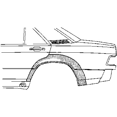 Слика на Лајсна за крило VAN WEZEL 3020147 за Mercedes 190 (w201) Turbo-D 2.5 (201.128) - 122 коњи дизел