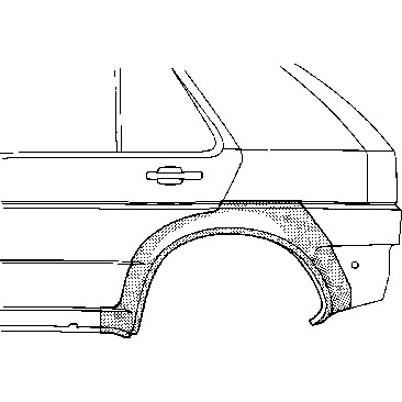 Слика на Лајсна за крило VAN WEZEL 5880147 за VW Vento Sedan (1H2) 1.4 - 55 коњи бензин