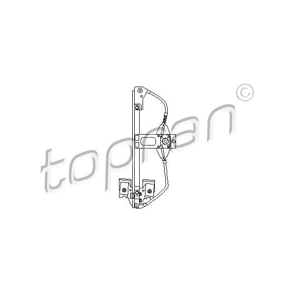 Слика на Механизам за подигање на стакло TOPRAN 103 156 за VW Vento Sedan (1H2) 1.4 - 60 коњи бензин