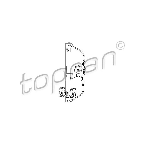 Слика на Механизам за подигање на стакло TOPRAN 108 672 за VW Vento Sedan (1H2) 1.6 - 75 коњи бензин
