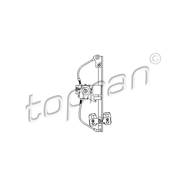 Слика на Механизам за подигање на стакло TOPRAN 108 673 за VW Vento Sedan (1H2) 1.9 SDI - 64 коњи дизел