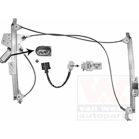Слика на Механизам за подигање на стакло VAN WEZEL 0502262 за Mini Convertible (R52) One - 90 коњи бензин