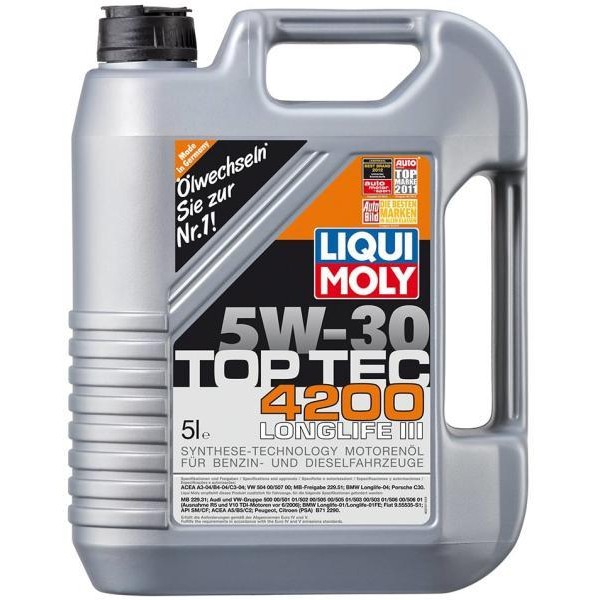 Слика на Моторно масло LIQUI MOLY Top Tec 4200 5W-30 3715 за MG ZR 105 - 103 коњи бензин