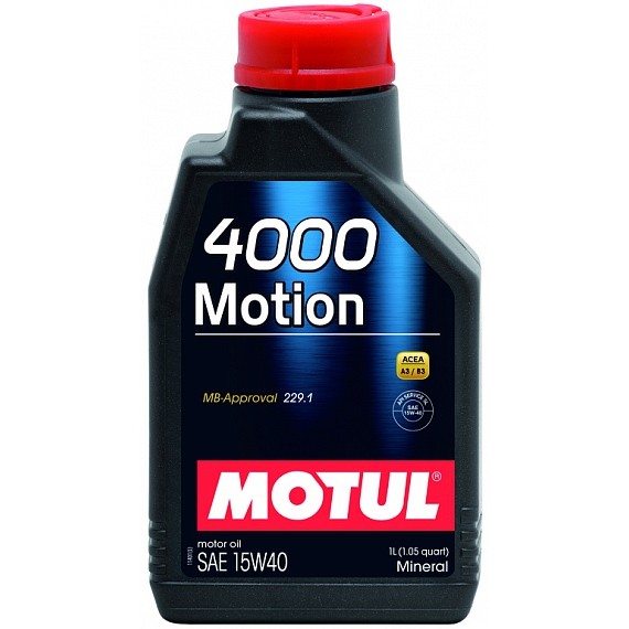 Слика на Моторно масло MOTUL 4000 MOTION 15W40 15W40 102815 за BMW 5 GT F07 550 i - 408 коњи бензин