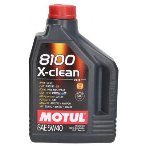 Слика на Моторно масло MOTUL 8100 X-CLEAN 5W40 5W40 102049 за Alfa Romeo MITO (955) 1.4 - 120 коњи бензин