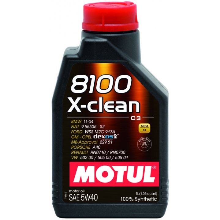 Слика на Моторно масло MOTUL 8100 X-CLEAN 5W40 5W40 102786 за MG MGF (RD) 1.6 - 111 коњи бензин