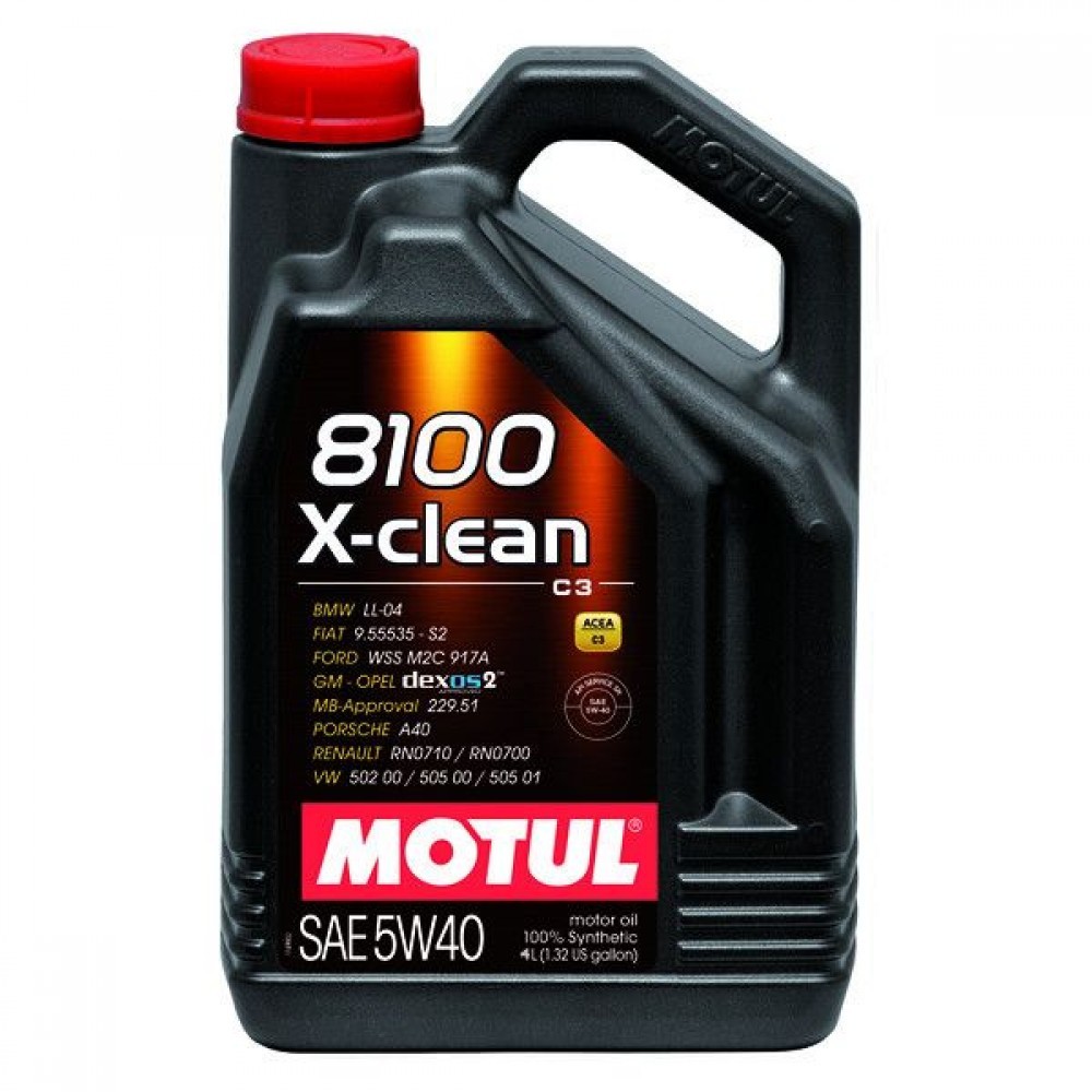 Слика на Моторно масло MOTUL 8100 X-CLEAN 5W40 5W40 104720 за BMW 5 GT F07 520 d - 136 коњи дизел