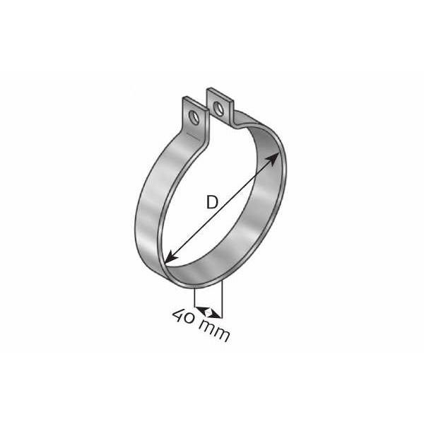 Слика на носач прстен, издувен лонец DINEX 28800 за камион Iveco Stralis AD 190S43, AT 190S43 - 430 коњи дизел