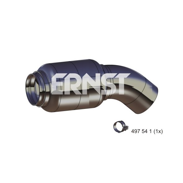 Слика на панцир цевка, издувен систем ERNST 465069 за BMW 3 Cabrio E93 325 d - 204 коњи дизел