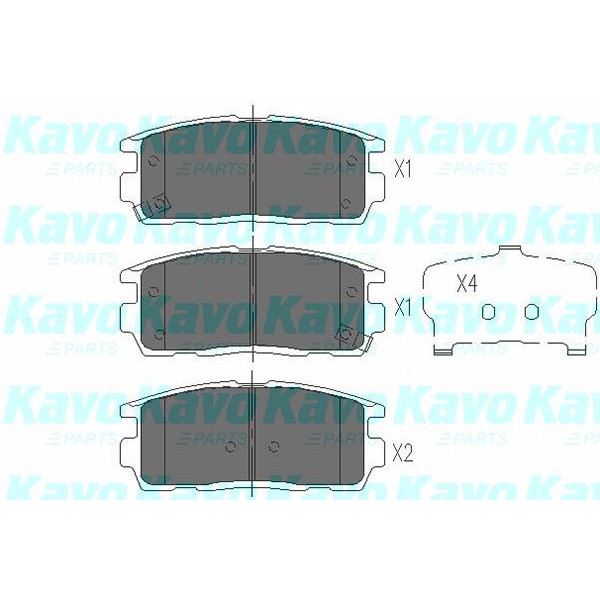Слика на плочки KAVO PARTS KBP-1010 за CHEVROLET CAPTIVA C100,C140 2.0 D - 126 коњи дизел