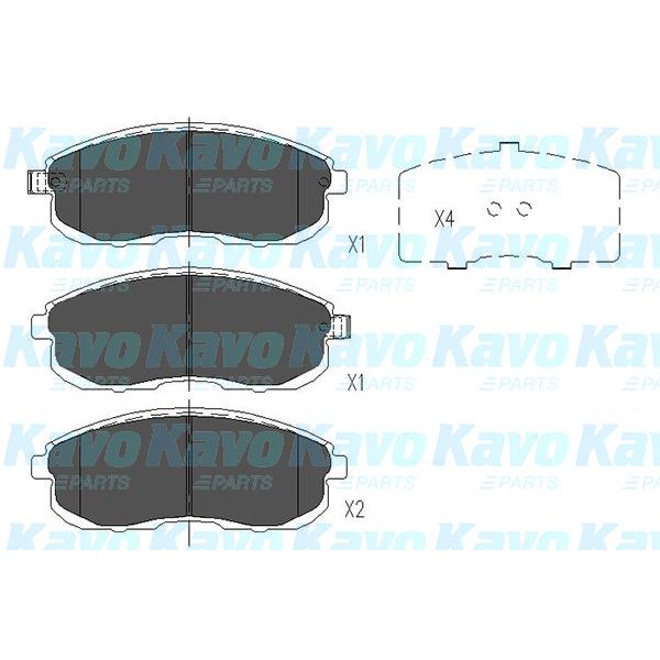 Слика на плочки KAVO PARTS KBP-6579 за Nissan Juke 1.6 DIG-T NISMO RS 4x4 - 214 коњи бензин