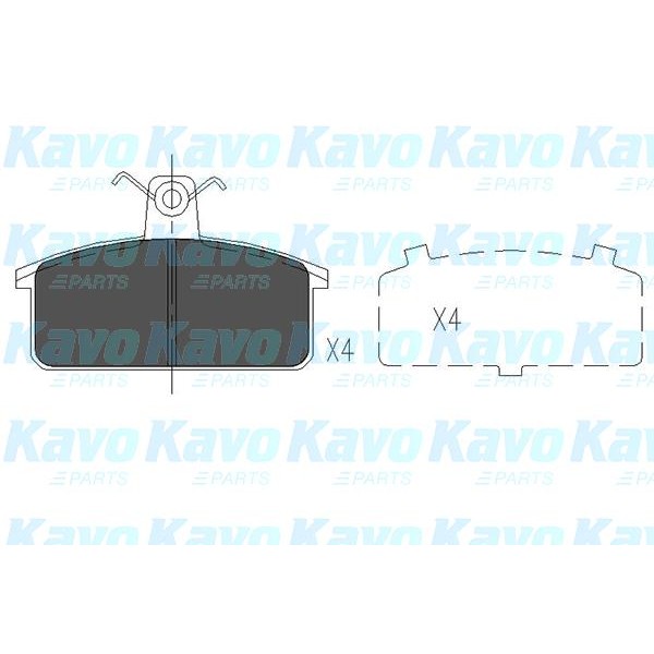 Слика на плочки KAVO PARTS KBP-8524 за Suzuki Samurai (SJ) 1.3 на всичките колела (SJ 413) - 70 коњи бензин