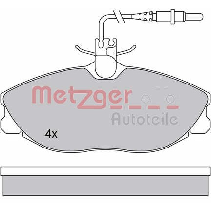 Слика на плочки METZGER 1170253 за Peugeot 607 Saloon 2.0 HDI - 109 коњи дизел