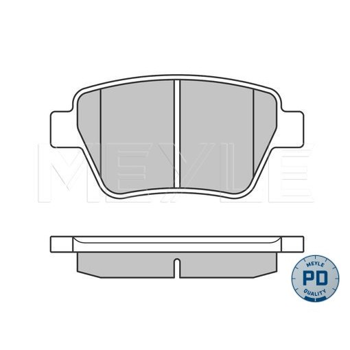 Слика на плочки MEYLE PD Quality 025 245 6317/PD за Audi A3 (8P1) 2.0 TDI 16V - 140 коњи дизел