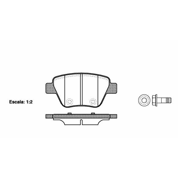 Слика на плочки REMSA 1420.00 за Audi A3 (8P1) 2.0 TDI 16V - 140 коњи дизел