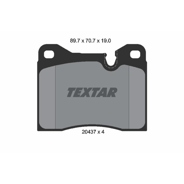 Слика на плочки TEXTAR 2043702 за BMW 6 Coupe (E24) 630 CS - 185 коњи бензин