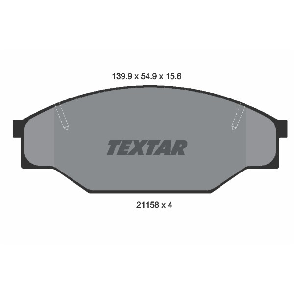 Слика на плочки TEXTAR 2115801 за VW Taro 2.2 - 94 коњи бензин