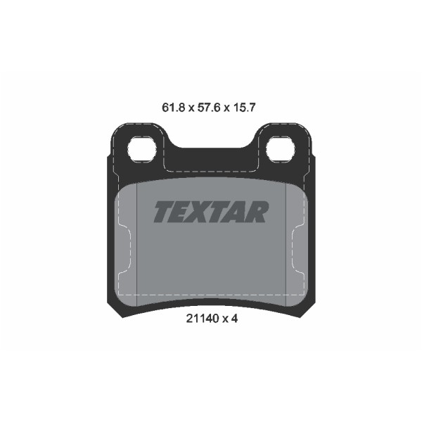 Слика на плочки TEXTAR Q+ 2114001 за Opel Calibra A 2.0 i 4x4 - 115 коњи бензин