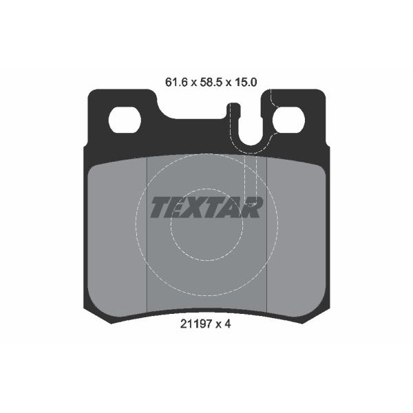 Слика на плочки TEXTAR Q+ 2119701 за Mercedes SL (r129) 500 SL (129.066) - 326 коњи бензин