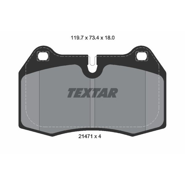 Слика на плочки TEXTAR Q+ 2147102 за BMW 8 Coupe E31 850 CSi - 380 коњи бензин