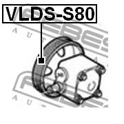Слика 2 на ременица, серво пумпа FEBEST VLDS-S80