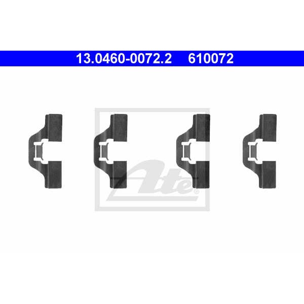 Слика на ремонтен комплет, дискови плочки ATE 13.0460-0072.2 за Audi A2 (8Z0) 1.4 TDI - 90 коњи дизел