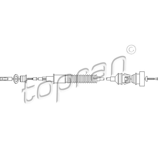Слика на сајла, кумплуг TOPRAN 722 109 за Citroen Synergie 22,U6 2.0 Turbo C.T. - 147 коњи бензин