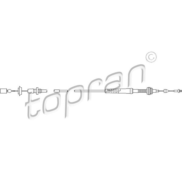 Слика на сајла за гаста TOPRAN 103 081 за VW Vento Sedan (1H2) 1.6 - 75 коњи бензин