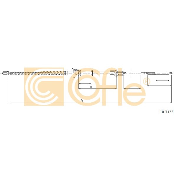 Слика на Сајла за рачна кочница COFLE 10.7133 за Seat Arosa (6H) 1.7 SDI - 60 коњи дизел