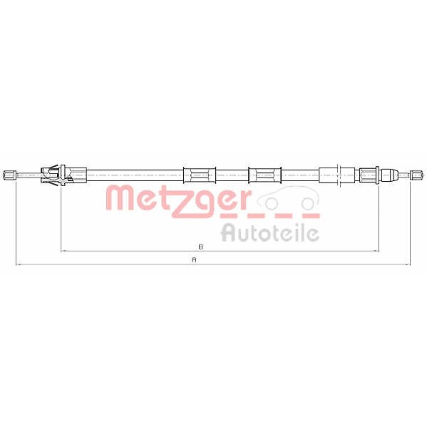 Слика на Сајла за рачна кочница METZGER COFLE 10.5971 за Opel Sintra 3.0 i 24V - 201 коњи бензин