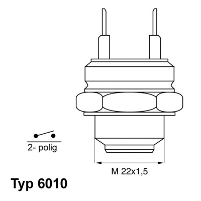 Слика на сензор, уред за мерење на темп на разладна течност WAHLER 6010.88D за Ford Escort MK 4 Convertible (alf) 1.4 - 73 коњи бензин