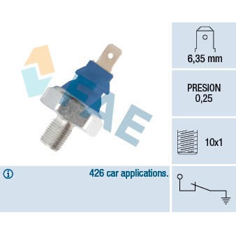 Слика на Сензор за внос на масло FAE 11690 за VW Vento Sedan (1H2) 1.9 D - 65 коњи дизел