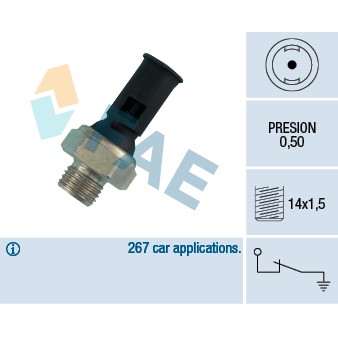 Слика на Сензор за внос на масло FAE 12390 за Volvo S70 Saloon (P80) 2.3 Turbo - 250 коњи бензин