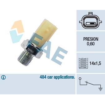 Слика на Сензор за внос на масло FAE 12701 за Renault Fluence (L30) 1.5 dCi (L30S) - 90 коњи дизел