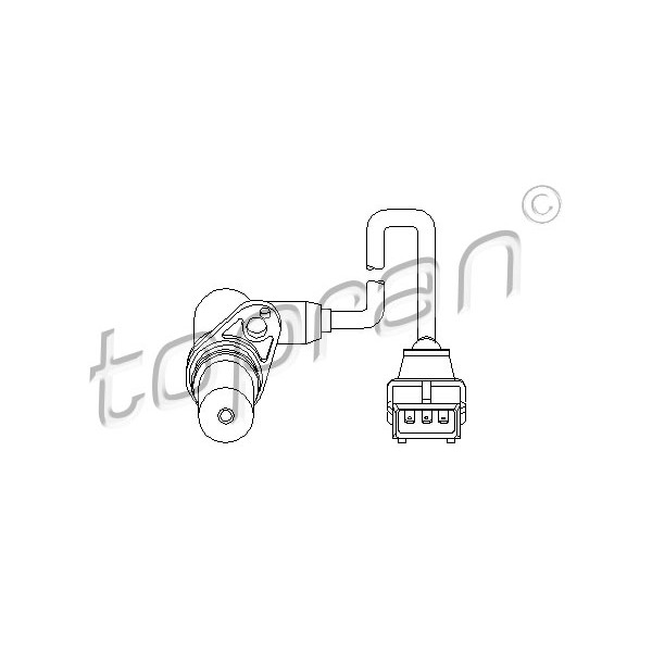 Слика на Сензор за обртаи на мотор TOPRAN 205 680 за Opel Calibra A 2.0 i 16V 4x4 - 136 коњи бензин