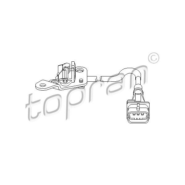 Слика на Сензор за обртаи на мотор TOPRAN 207 416 за Fiat Multipla 186 1.9 JTD 105 (186AXB1A) - 105 коњи дизел