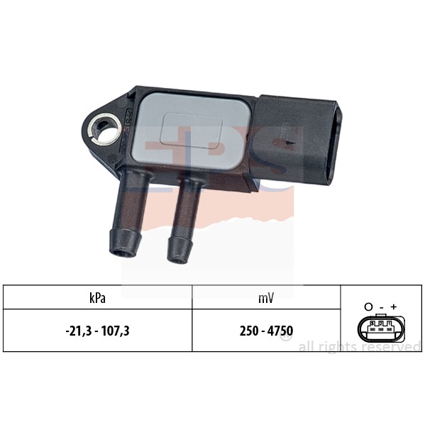 Слика на Сензор за притисок издувни гасови EPS Made in Italy - OE Equivalent 1.993.265 за Audi A3 (8P1) 2.0 TDI 16V - 140 коњи дизел