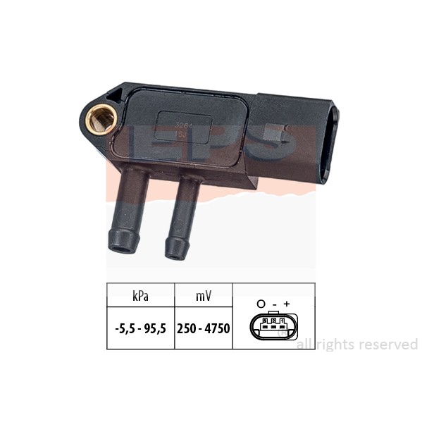 Слика на сензор за притисок на воздух, регулирање на висината EPS Made in Italy - OE Equivalent 1.993.264 за Jeep Patriot 2.2 CRD 4x4 - 163 коњи дизел