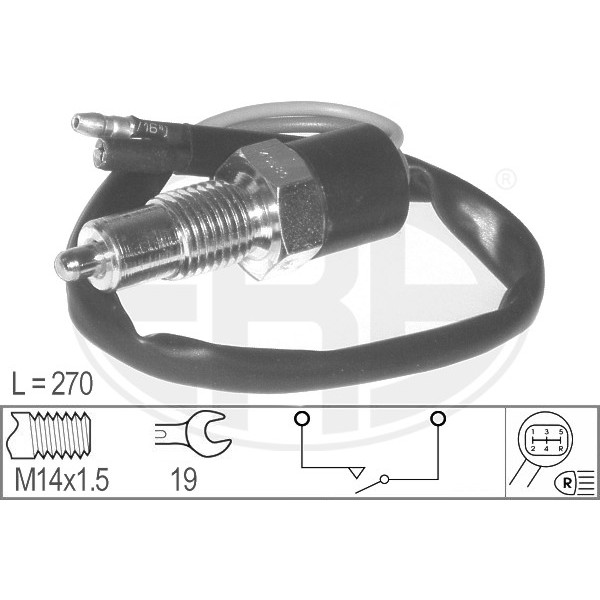 Слика на Сензор за рикверц светло ERA 330762 за MG MGF (RD) 1.8 i 16V - 120 коњи бензин
