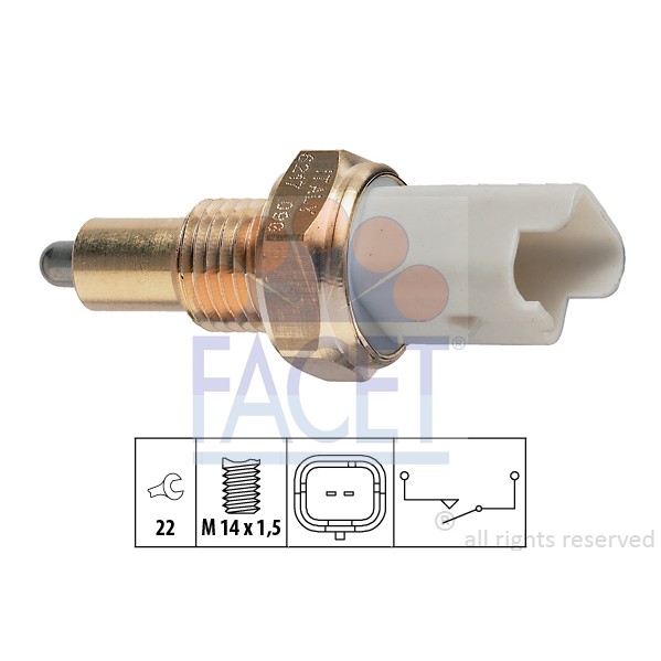 Слика на Сензор за рикверц светло FACET Made in Italy - OE Equivalent 7.6217 за Citroen C8 EA,EB 2.0 16V - 141 коњи бензин