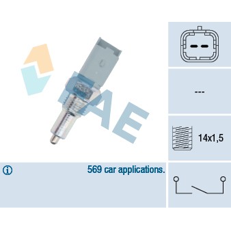Слика на Сензор за рикверц светло FAE 40492 за Fiat Qubo 1.4 - 73 коњи бензин