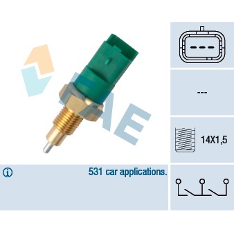Слика на Сензор за рикверц светло FAE 40998 за Renault Modus 1.2 (JP0C, JP0K, FP0C, FP0K, FP0P, JP0P, JP0T) - 75 коњи бензин