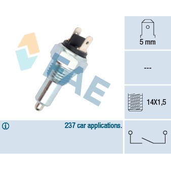 Слика на Сензор за рикверц светло FAE 41090 за Renault Rapid Box 1.4 (F40M) - 60 коњи бензин