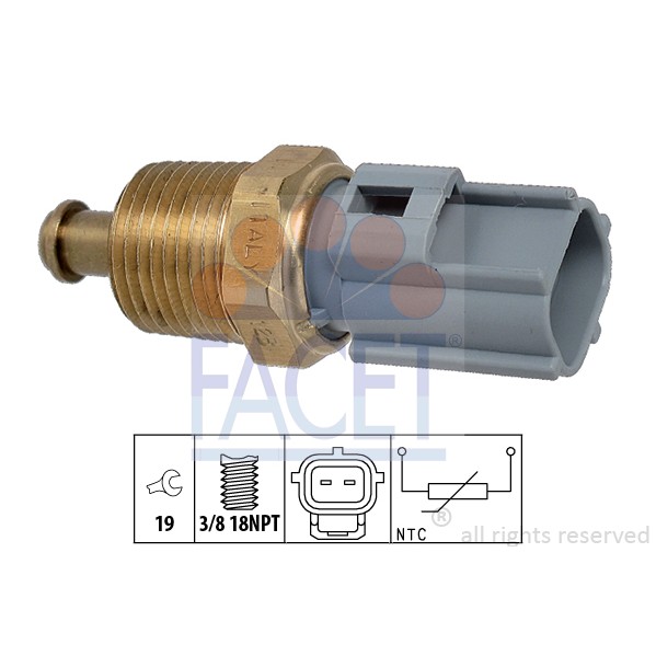Слика на Сензор за температура FACET Made in Italy - OE Equivalent 7.3363 за Ford Puma (EC) 1.6 16V - 103 коњи бензин