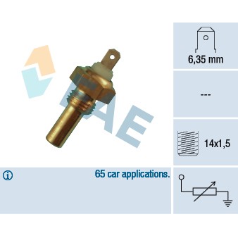 Слика на Сензор за температура FAE 31290 за BMW 5 Sedan (E28) 525 e - 129 коњи бензин