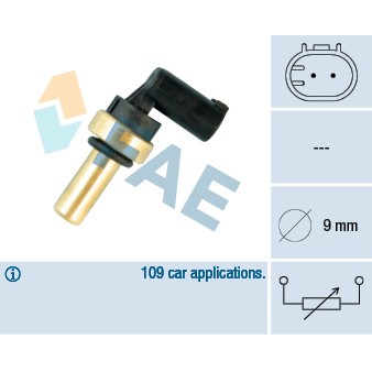 Слика на Сензор за температура FAE 32705 за Opel Mokka 1.4 (_76) - 120 коњи бензин